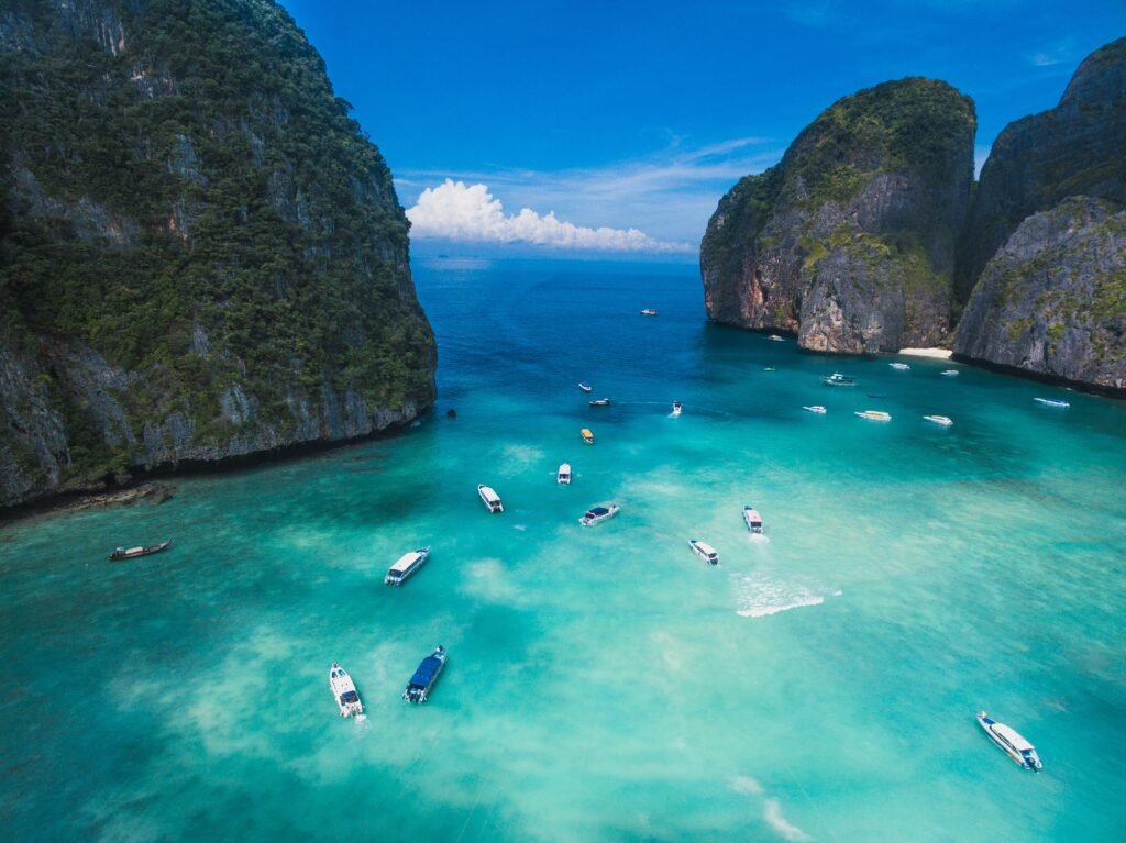 maya bay in thailand illustrating Best Winter Vacation Spots: Affordable Destinations for Families in 2024