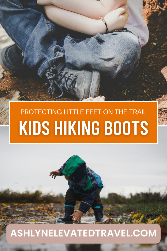 kids hiking boots pin