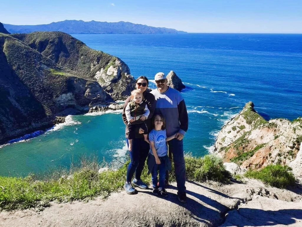 the end of our hike at channel islands national park with kids