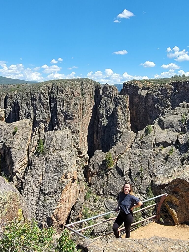 ashlyn in the canyon at black canyon of the gunnison