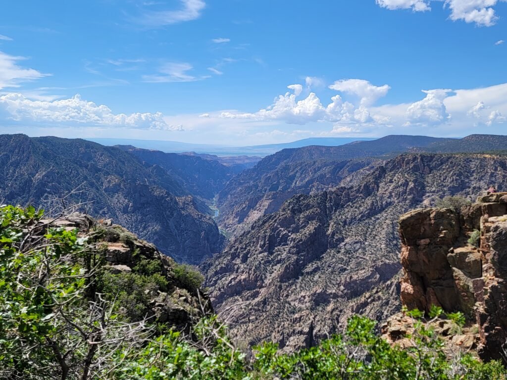 canyon view from black canyon of the gunnison national park