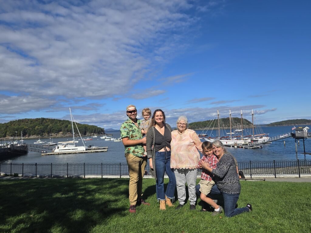 Family visiting us in Bar Harbor, Maine